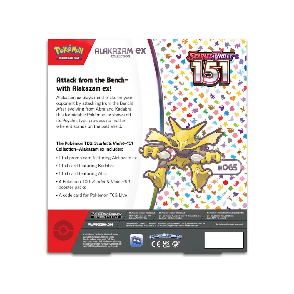 Pokémon TCG: Scarlet and Violet - 151 Alakazam ex Collection Box