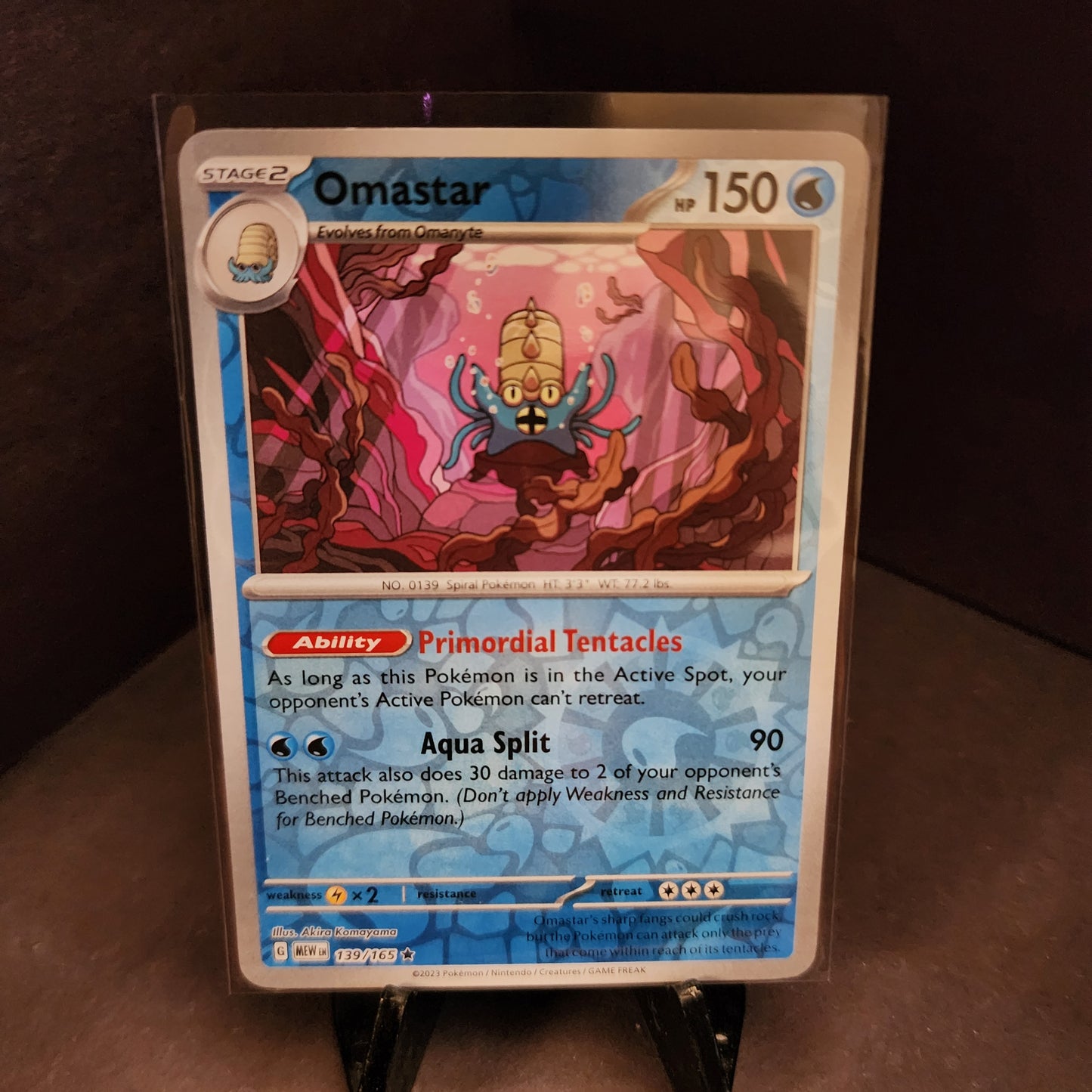 Single - Omastar RH 139/165 - Scarlet and Violet 151