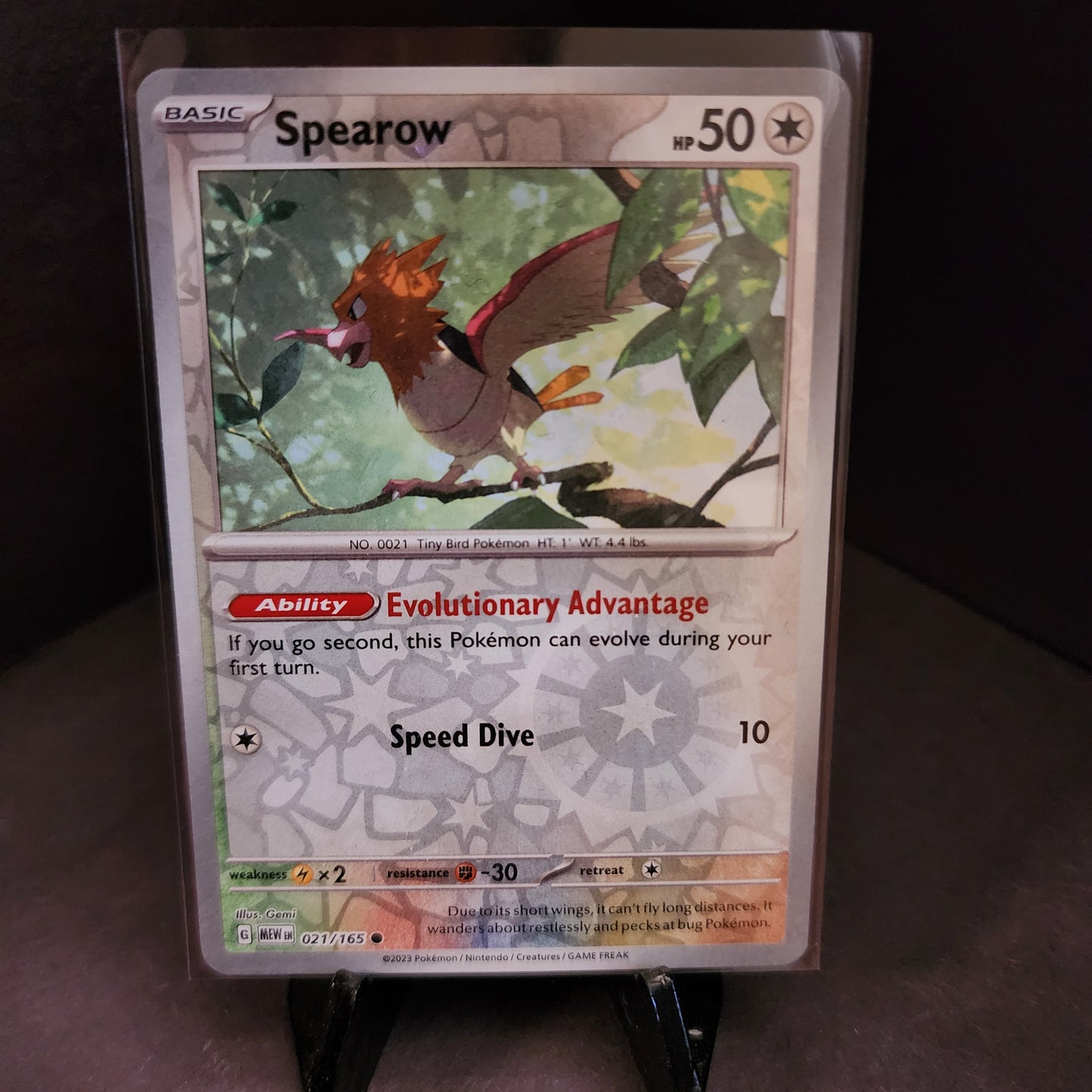 Single - Spearow RH 21/165 - Scarlet and Violet 151