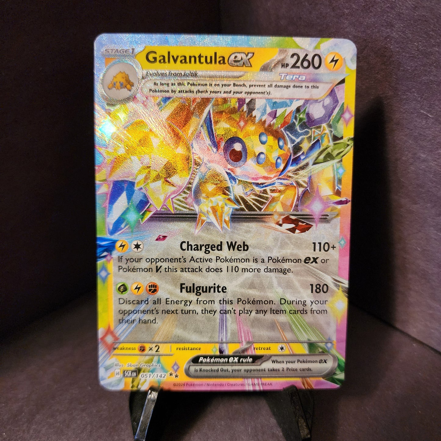 Single - Galvantula EX 51/142 - Stellar Crown