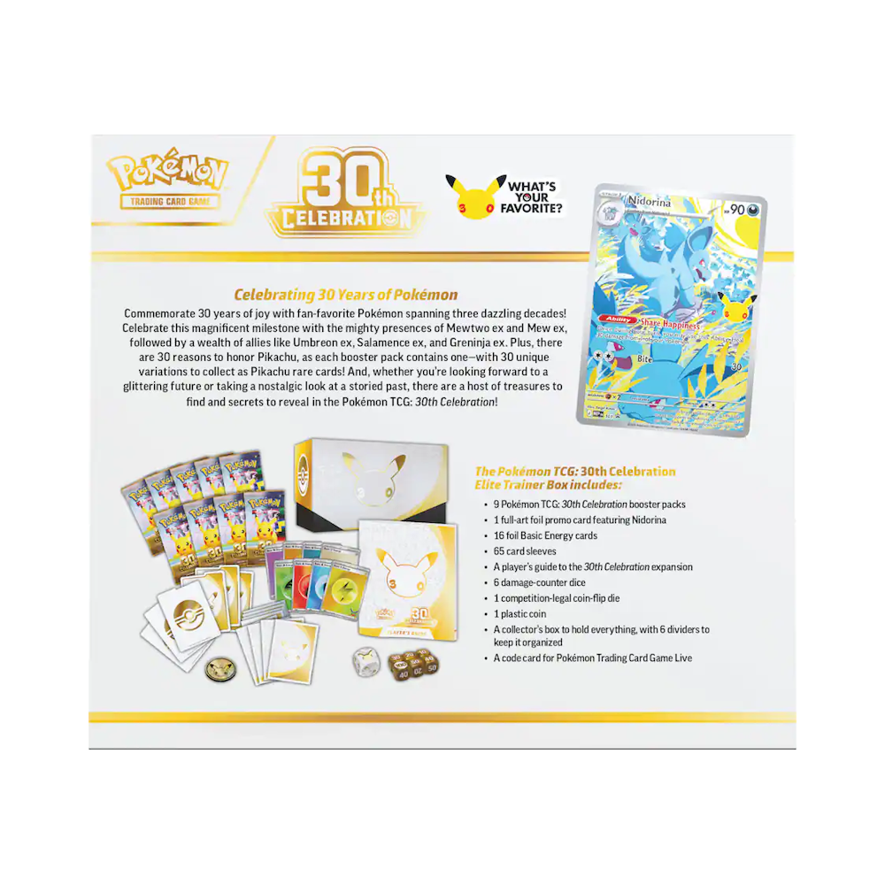 Pokémon TCG: 30th Celebration Elite Trainer Box