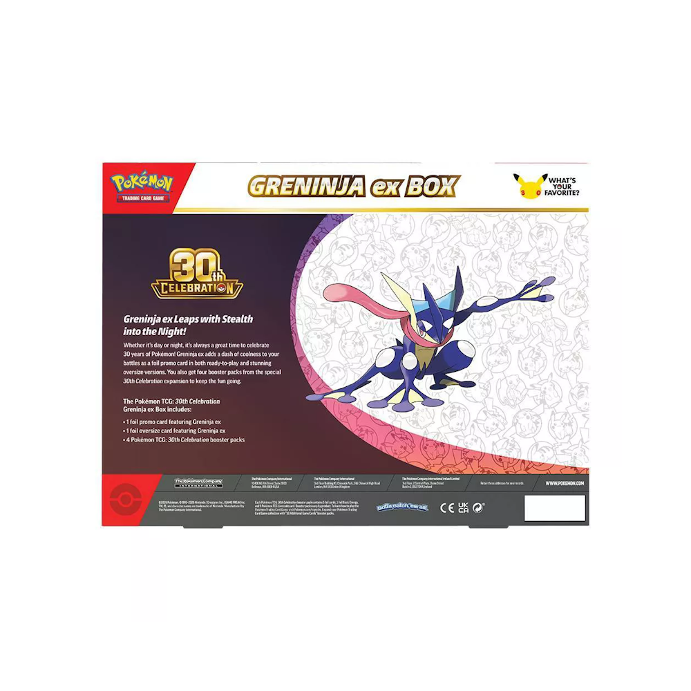 Pokémon TCG: 30th Celebration Greninja ex Box