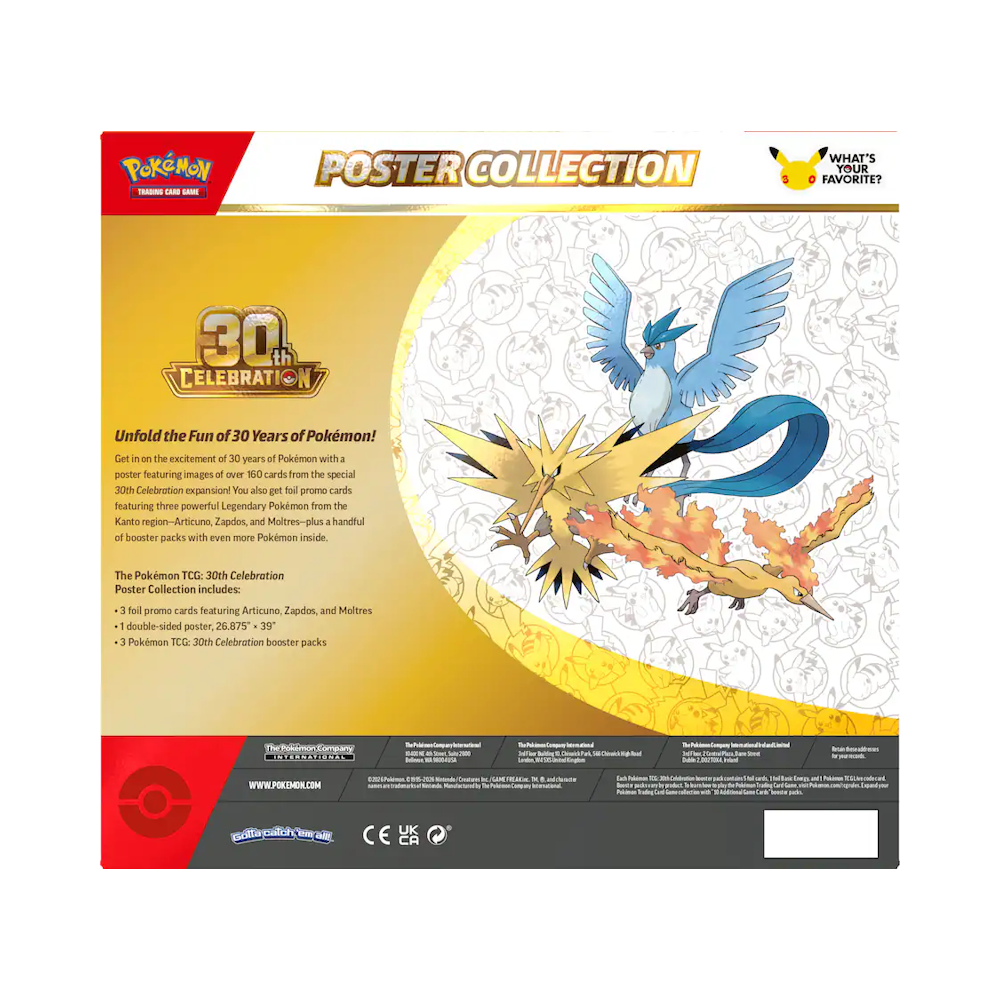 Pokémon TCG: 30th Celebration Poster Collection