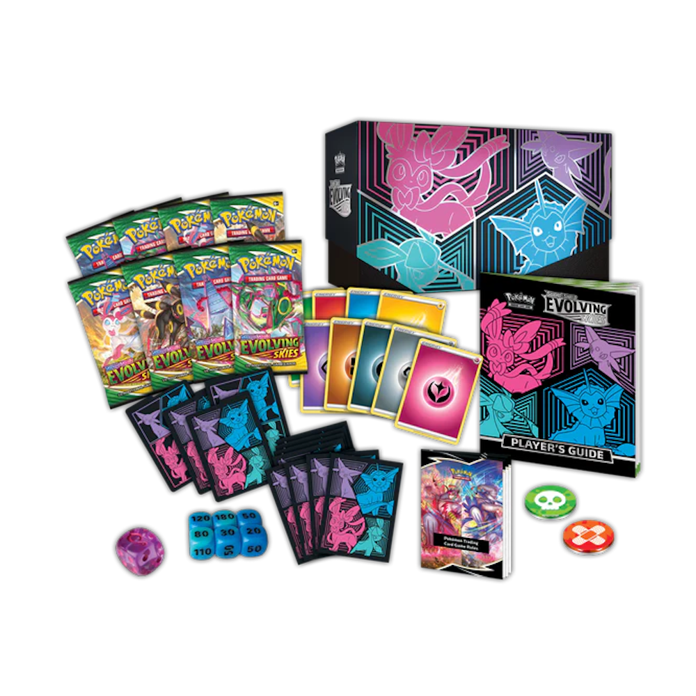 Pokémon TCG: Evolving Skies Elite Trainer Box (Sylveon, Glaceon, Vaporeon, Espeon)