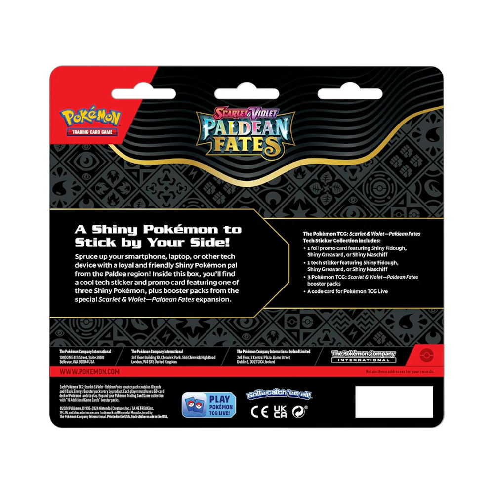 Pokémon TCG: Paldean Fates Sticker Collection - Shiny Maschiff