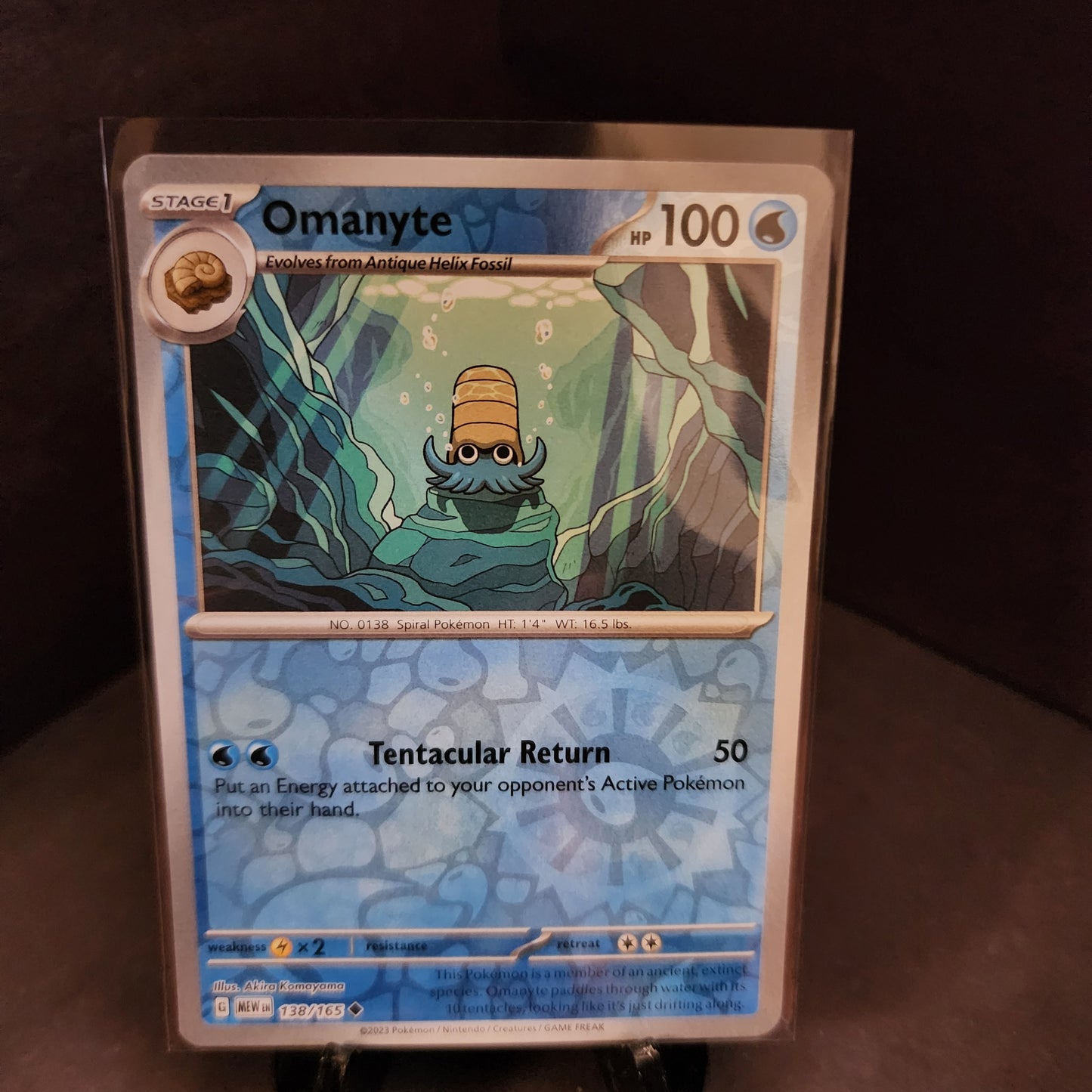 Single - Omanyte RH 138/165 - Scarlet and Violet 151
