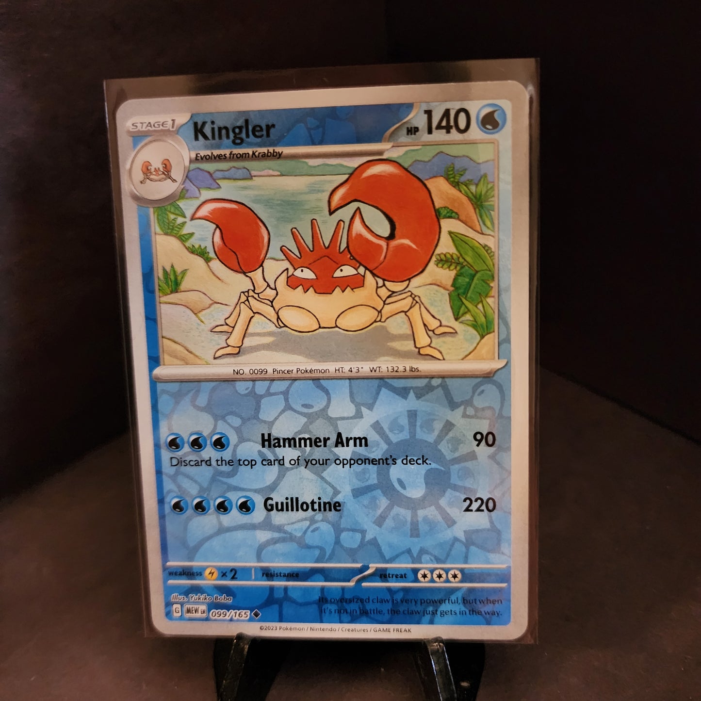 Single - Kingler RH 99/165 - Scarlet and Violet 151