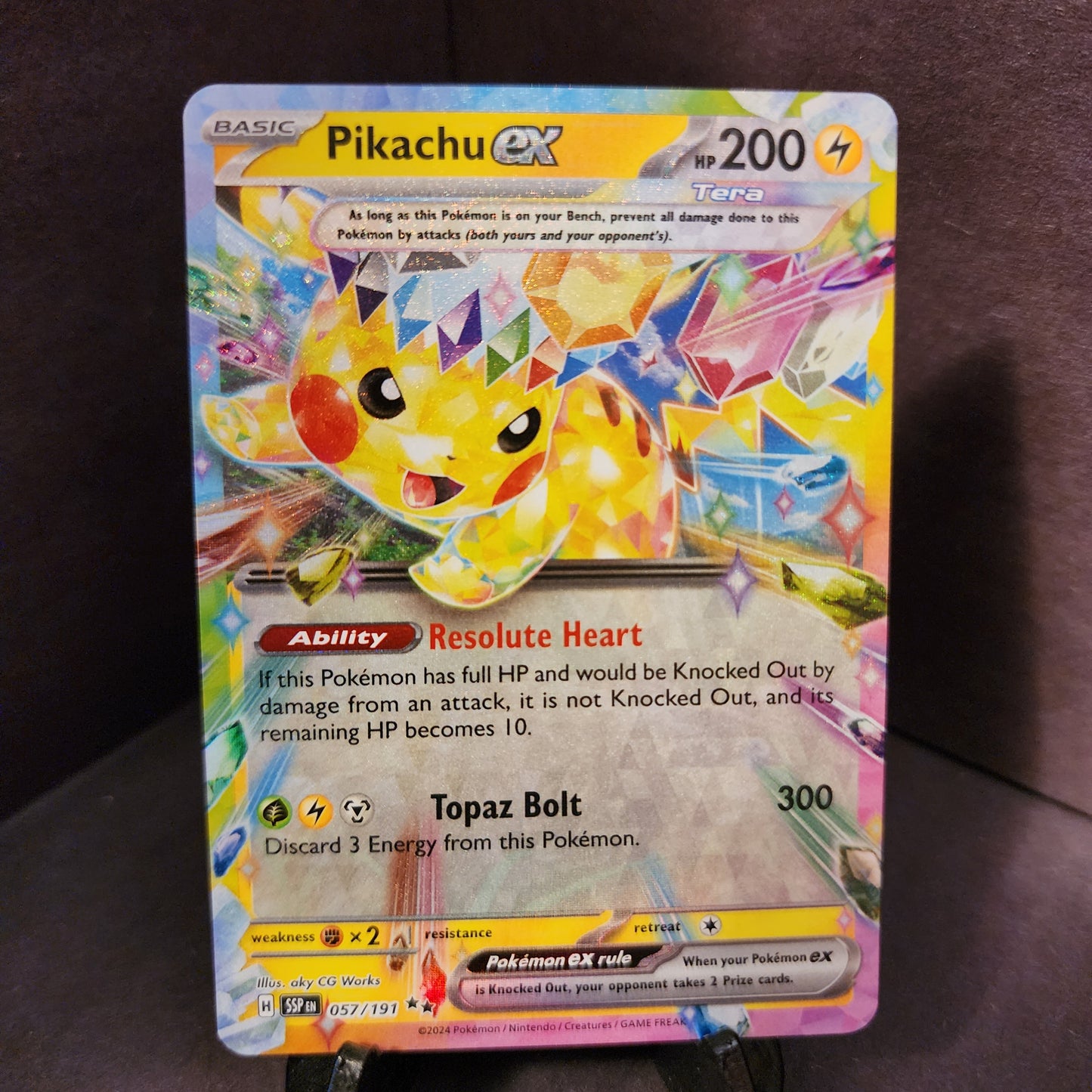 Single - Pikachu EX 57/191 - Surging Sparks