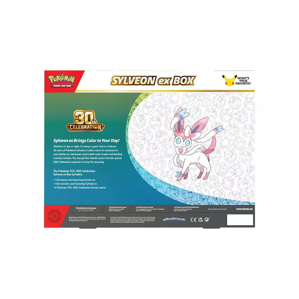 Pokémon TCG: 30th Celebration Sylveon ex Box