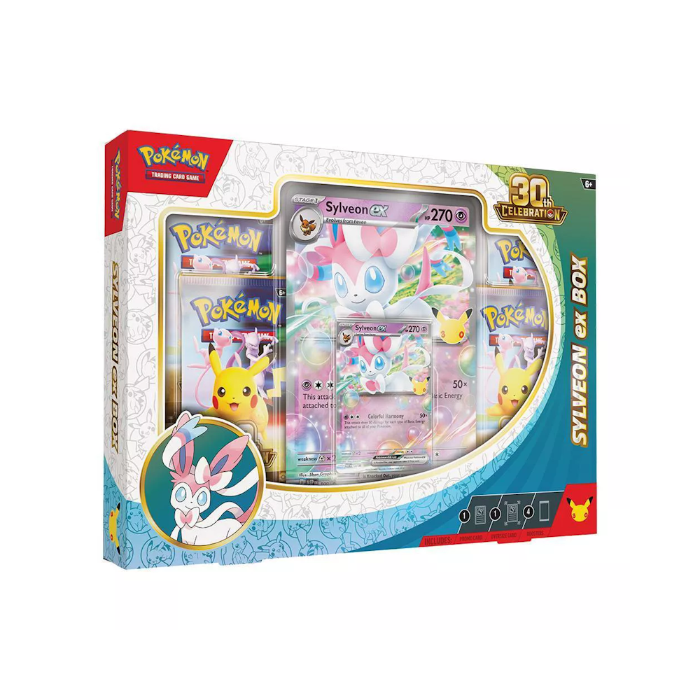 Pokémon TCG: 30th Celebration Sylveon ex Box