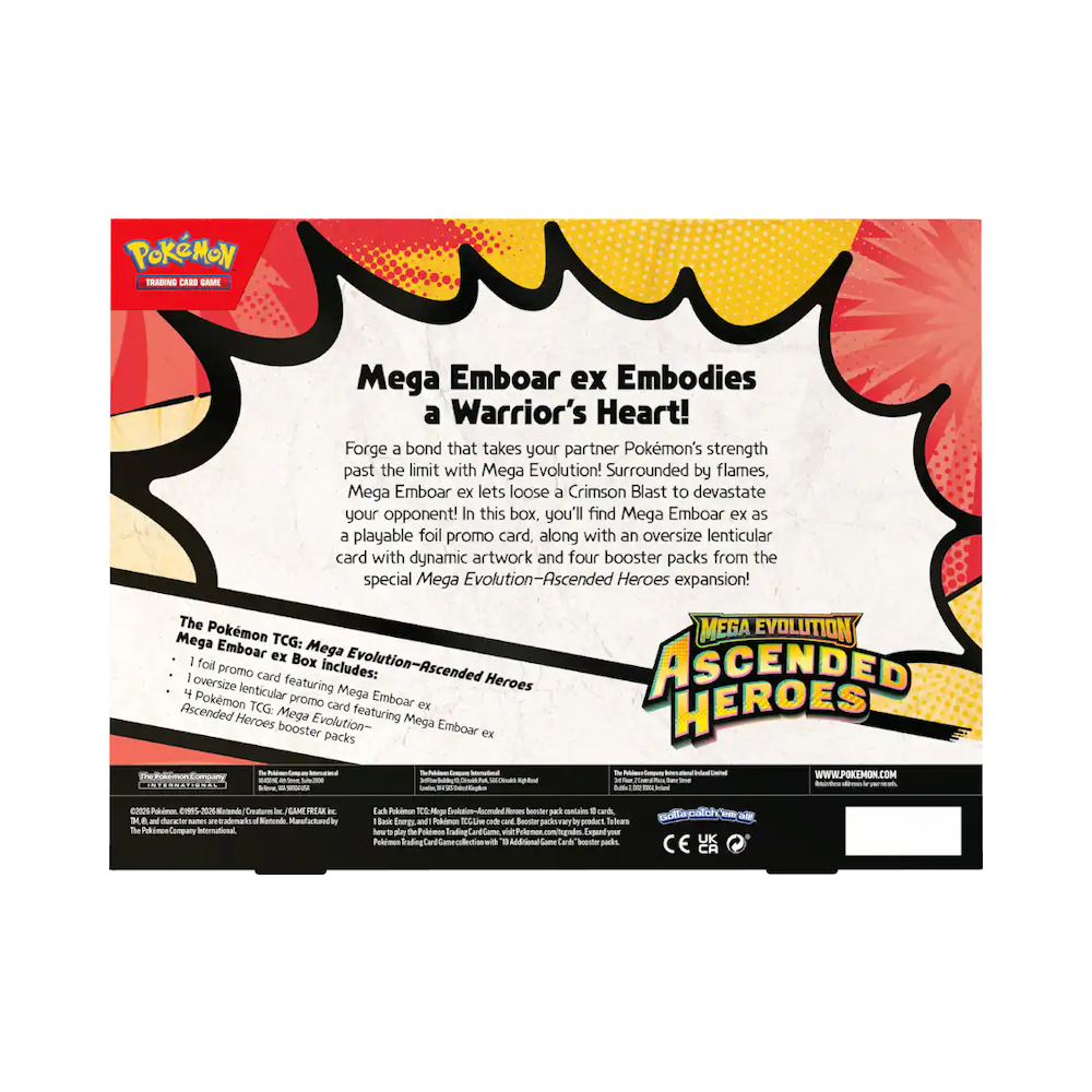 Pokémon TCG: Mega Emboar ex Box