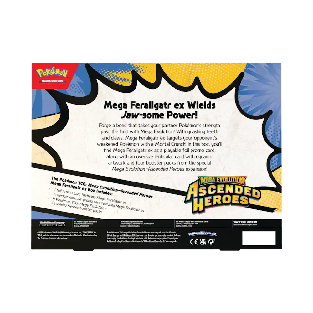 Pokémon TCG: Mega Feraligatr ex Box
