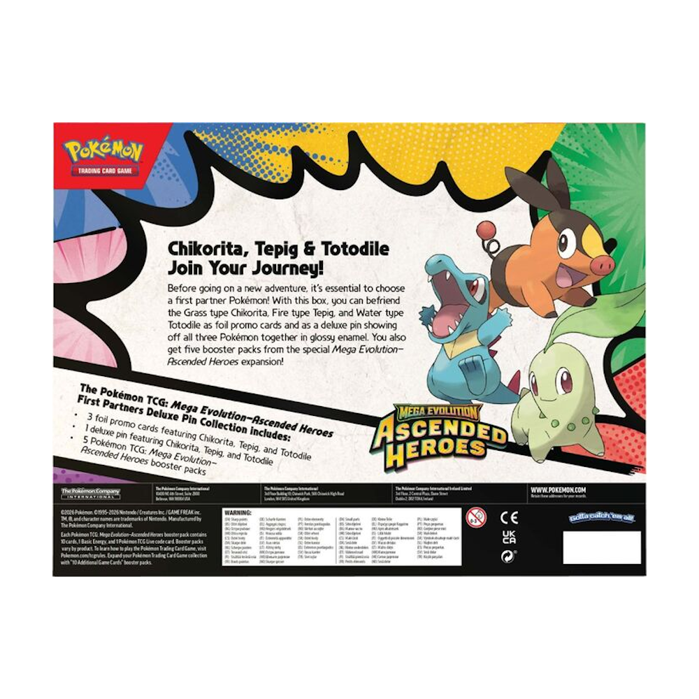Pokémon TCG: Ascended Heroes First Partners Deluxe Pin Collection