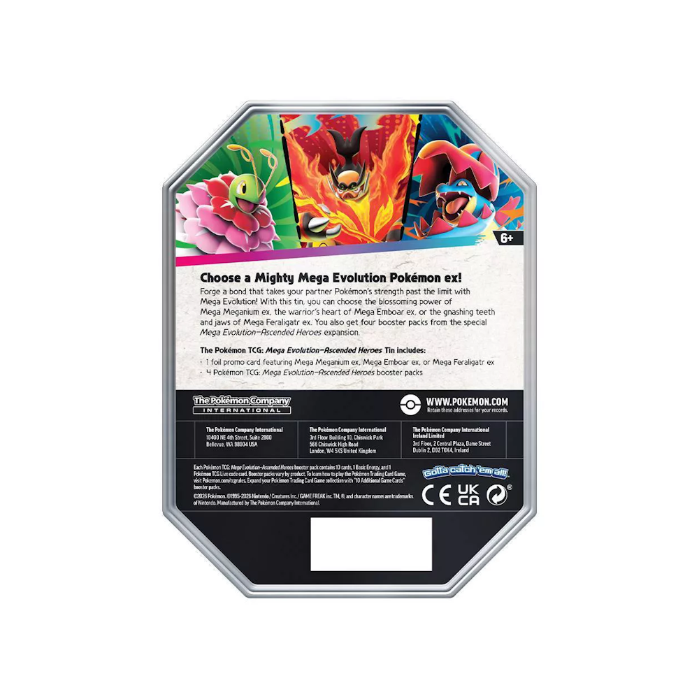 Pokémon TCG: Ascended Heroes - Mega Meganium ex International Tin