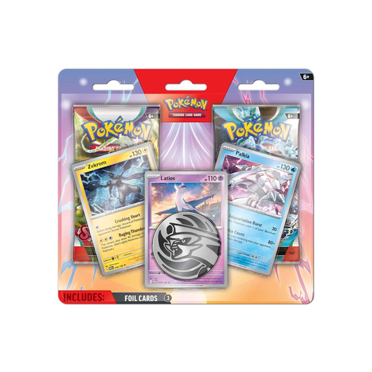 Pokémon TCG: 2 Pack Blister (Latios, Palkia, Zekrom) 3 Tab