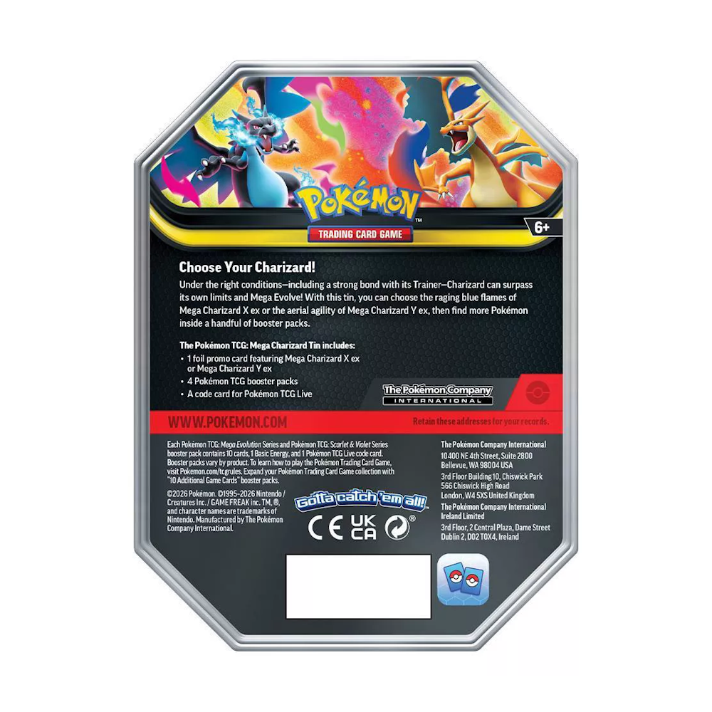 Pokémon TCG: Mega Charizard Y Tin
