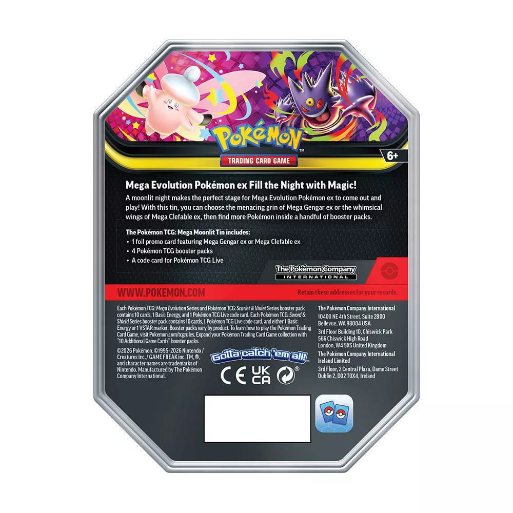 Pokémon TCG: Mega Moonlit Tin (Mega Gengar ex)