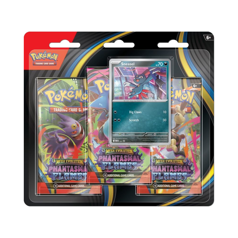 Pokémon TCG: Phantasmal Flames 3-Pack Blister (Sneasel)