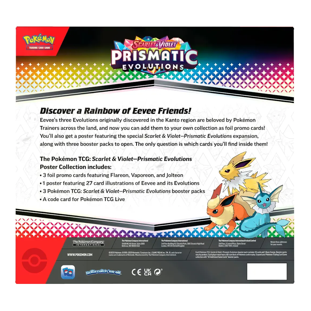 Pokémon TCG: Prismatic Evolutions Poster Collection
