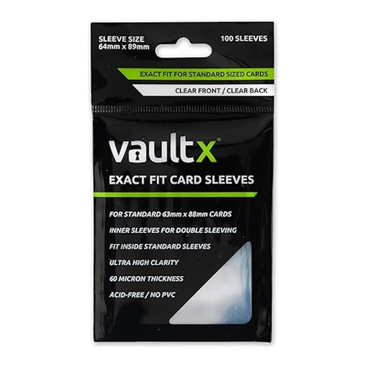 Vault X Exact Fit Card Sleeves (Clear, 100 ct.)